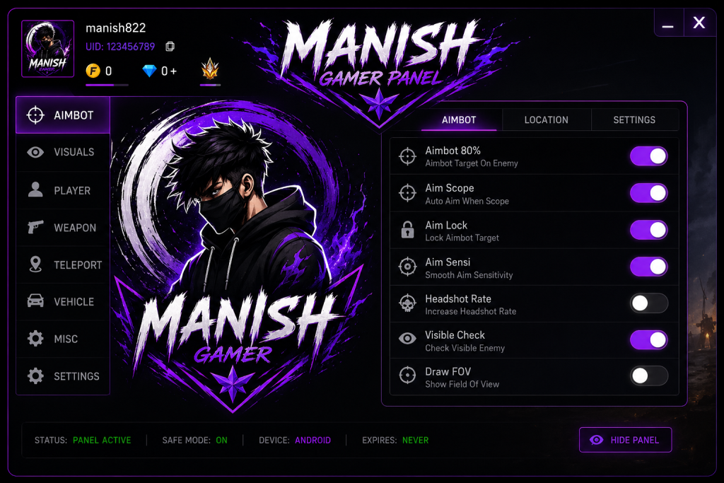 Manish Gamer Panel APK
